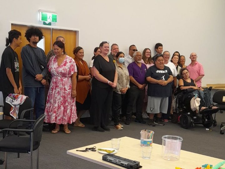 Group photo of attendees at the focus group hosted at CCS Disability