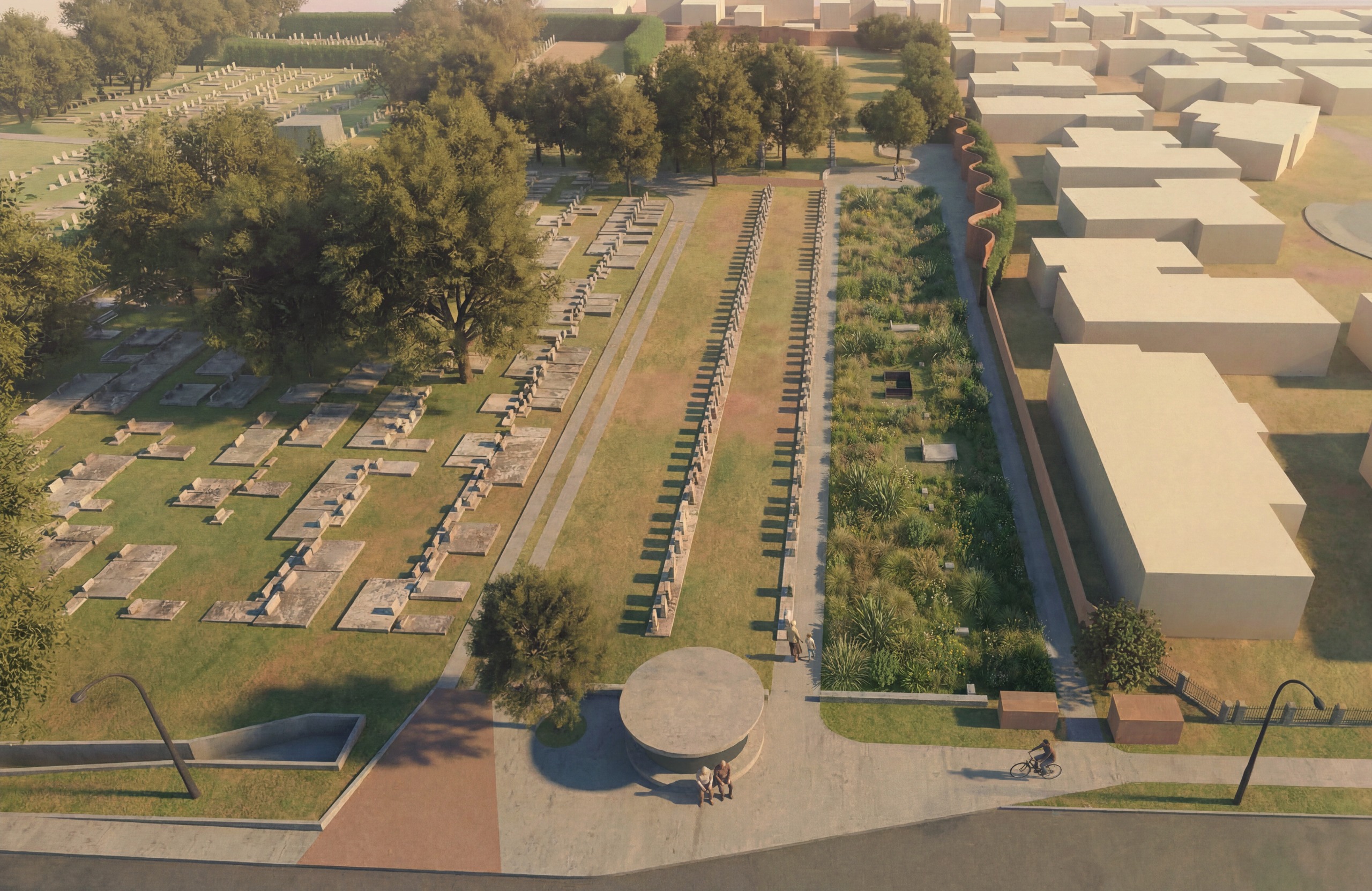 Artist's impression of memorial, from Wellington St